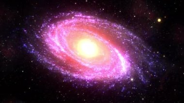 Yıldızlararası uzay yolculuğu evreni M81 Spiral Galaksisi 'ne. Messier 81, M81 Grubu 'ndaki en büyük gökada. 4K 3D dış uzay araştırması soyut arka plan kavramı. NASA tarafından döşenmiş elementler.