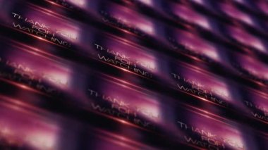 İzlediğiniz için teşekkürler. 4K 3D kusursuz döngü. LED Wall matris fayanslarını izlediğiniz için teşekkürler. Fütüristik teknoloji..