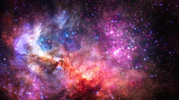 Космічний Політ Глибокого Космосу Подорожує Компактного Молодого Зоряного Скупчення Вестерлунд — стокове відео