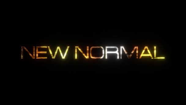 Nieuw Normale Filmische Titel Achtergrond Met Abstracte Digitale Sci Futuristische — Stockvideo
