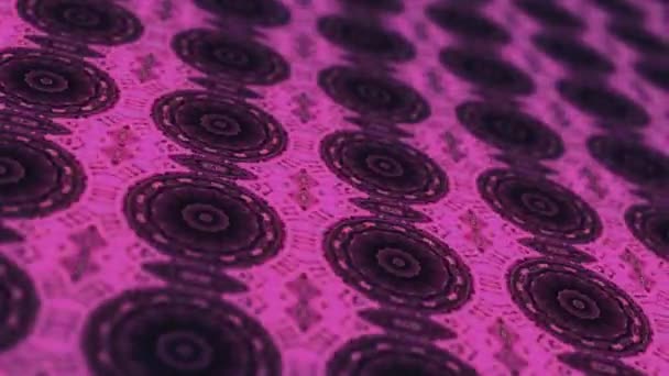 Kaleidoskop Efekt Kruhovým Designem Vzor Stěna Mandala Pohyblivý Efekt Zářivě — Stock video