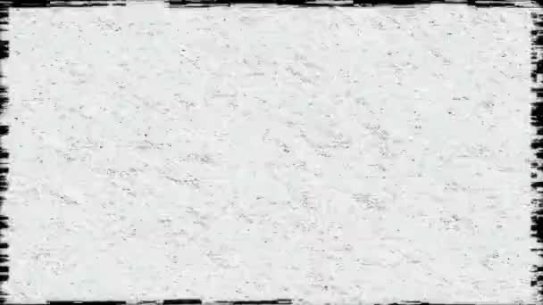 Zökkenőmentes hurkos animáció grunge mozgás. grunge fekete-fehér textúra animáció stop mozgás hatása fehér keret háttér.