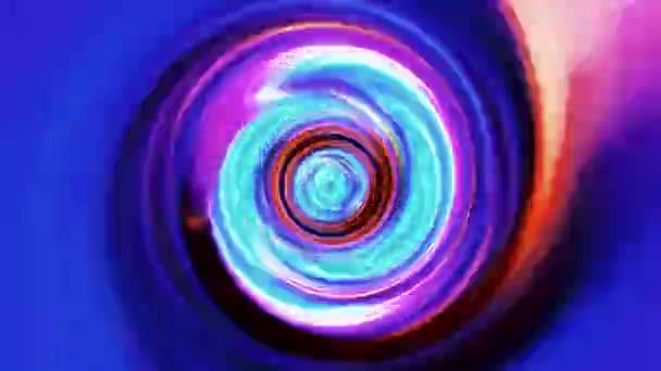 Résumé Onde Énergie Colorée Vortex Espace Tunnel Spirale Propagation Ondulation — Video