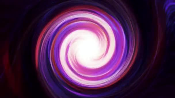 분홍색 파란색 사이키델릭 스핀의 추상화 합니다 둥글게선 소용돌이치는 최면적 아름다운 — 비디오