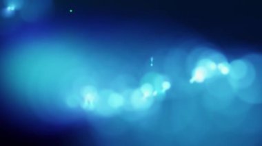 Soyut teknoloji arka planı koyu mavi arkaplanda mavi dijital bokeh dalgası hareketini bulanıklaştırır. Gelecekçi nokta dalgası. Büyük veri. 4K 3D görüntüleme. Teknoloji dünyası sunumu için soyut dijital dalga animasyonu