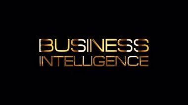 BÜYÜK INTELLIGENCE altın ışık efektli altın metin animasyon.