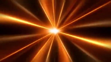 Soyut döngü turuncu parlaklığı döndürür. Ortadaki yıldızın dönüşünden yayılan merkezi parlama ışığıyla kıvılcım saçar. 4K 3D fraktallar kusursuz döngü sonsuz karmaşık parlayan radyal ışık çizgileri.