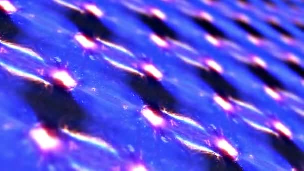 Abstrakte Endlosschleife Bunte Leuchten Neon Digitale Grafik Muster Textur Matrix — Stockvideo