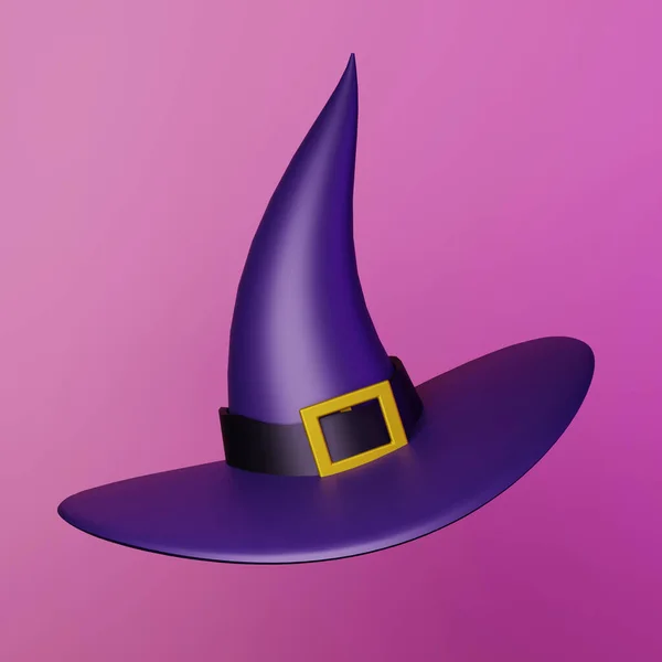 Sombrero Bruja Oscura Para Halloween Ilustración — Foto de Stock