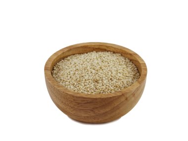 Susam kase beyaz arka plan üzerinde