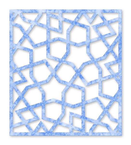 Modèle Découpe Laser Panneau Décoratif Moyen Orient Modèle Géométrique — Image vectorielle