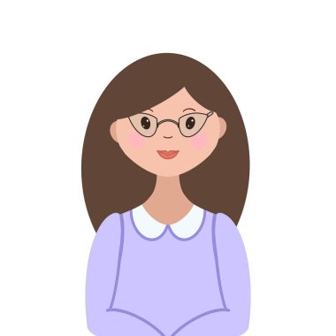 Üniformalı, gülümseyen profesyonel bir kadının portresi, beyaz arka planda bir şirketin, kliniğin ya da organizasyonun çalışanı. Sunum, reklam, kontrol listesi, kılavuz, kitapçık