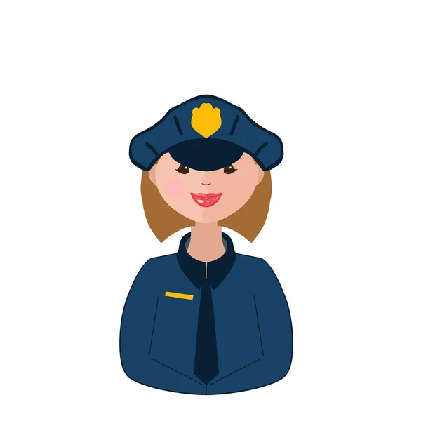 Portrait Smiling Working Professional Woman Uniform Employee Company Clinic Organization — Stock Photo, Image