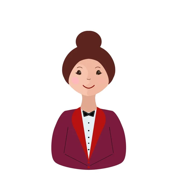 Porträt Einer Lächelnden Berufstätigen Frau Uniform Eines Mitarbeiters Eines Unternehmens — Stockfoto