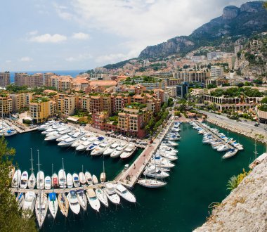 Monaco bağlantı noktası de fontvielle, ünlü Monac limanda