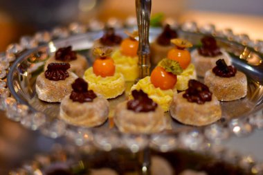 Parti dekorasyonu için ev yapımı şeker.