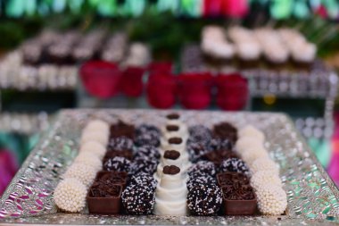 Parti dekorasyonu için ev yapımı şeker.