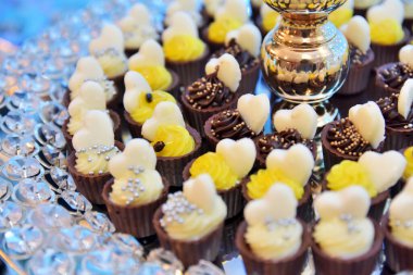 Parti dekorasyonu için ev yapımı şeker.