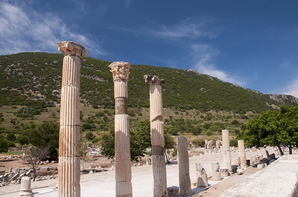 Ruins of Ephesus ancient city, Selcuk, Turkey — 图库照片