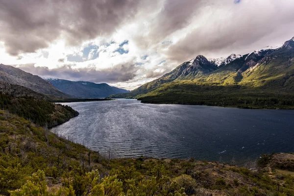 Paysage Expressif Dans Lac Epuyn Parc National Lago Puelo Patagonie — Photo