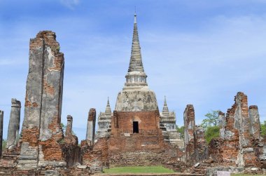 Ayutthaya Eyaleti, Tayland 'daki Ayutthaya Tarihi Parkı' nda antik Tayland tarzı Chedi veya pagoda