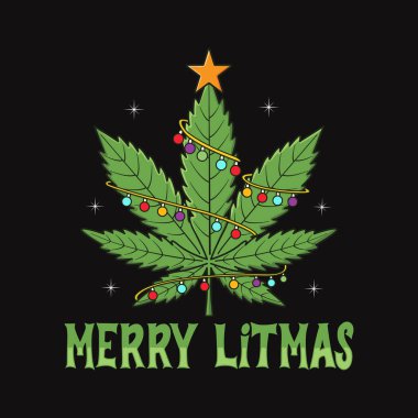 Mutlu Litmas Komik Kenevir - Noel tişörtü tasarımı