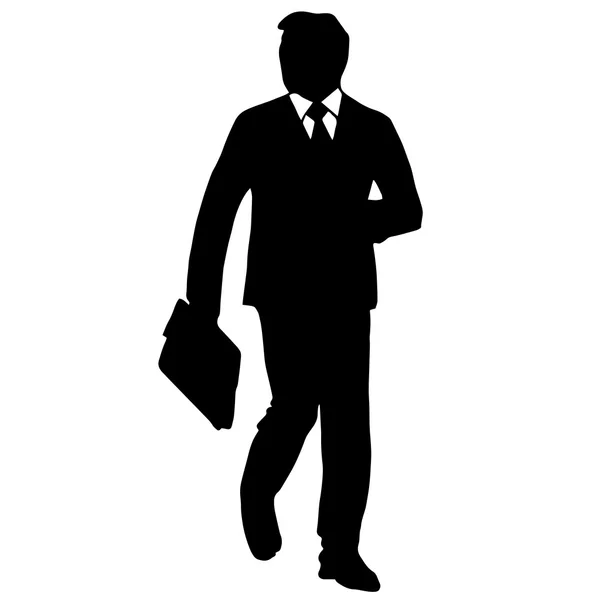 High quality original illustration of a man in a suit — Stock Vector