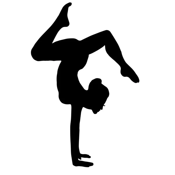 Gimnasta original de alta calidad. yoga — Archivo Imágenes Vectoriales