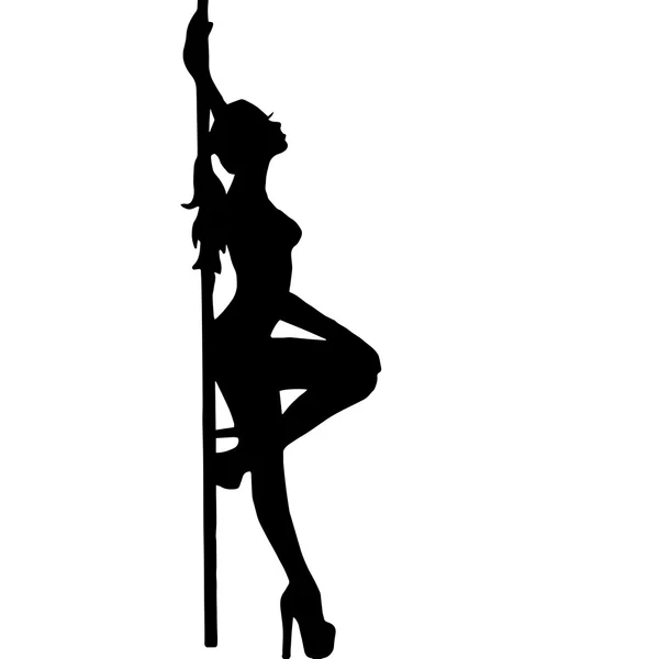 Girl.striptease.pooldance. Go-Go-Tanz — Stockvektor