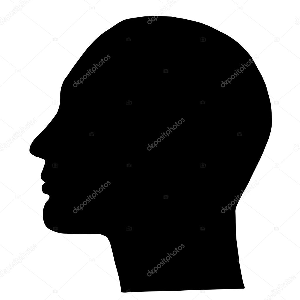 High quality original head silhouette