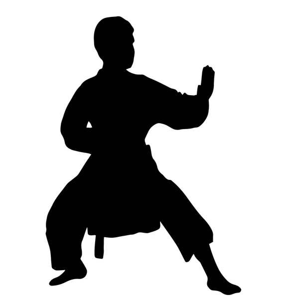 Karate. Sport. Kinder sport. Sectie karate. — Stockvector