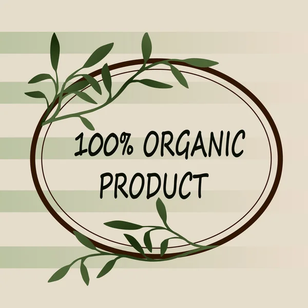 Logotipo vegetal ou natural para produtos ou empresas — Vetor de Stock