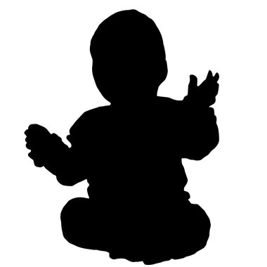  Bebek siit beyaz arka plan üzerinde izole bir katta