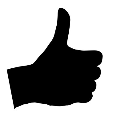  Beyaz arka plan üzerinde izole kaliteli el hareketleri; başparmak 