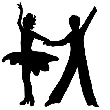 Yüksek kaliteli özgün çifti çocuklar izole üzerinde beyaz backgrou dans