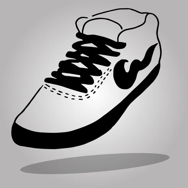 Μοντέρνα διάνυσμα πάνινα παπούτσια ή παπούτσια — Διανυσματικό Αρχείο