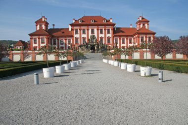 Prague, Çek Cumhuriyeti - 24 Nisan 2010: Kalesi'ne Palace Prague, Çek Cumhuriyeti