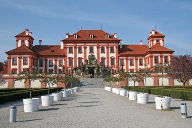 Prague, Çek Cumhuriyeti - 24 Nisan 2010: Kalesi'ne Palace Prague, Çek Cumhuriyeti