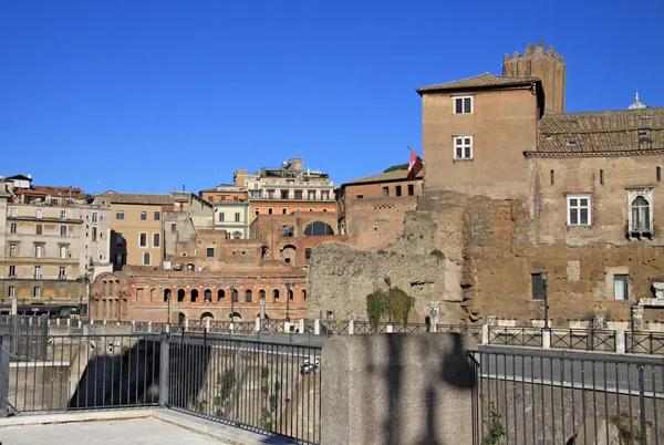 Rom, Italien - 21 December 2012: Den Trajanus Forum (Foro Di Traiano) i Rom, Italien. — Stockfoto