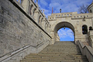 Fisherman's Bastion merdiven Budapeşte, Macaristan