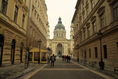 Budapeşte, Macaristan'daki Aziz Stephen Bazilikası. Şubat 2012