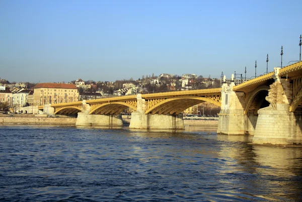 Margit verborg of Margaret brug over de Donau, Budapest, Hongarije — Stockfoto