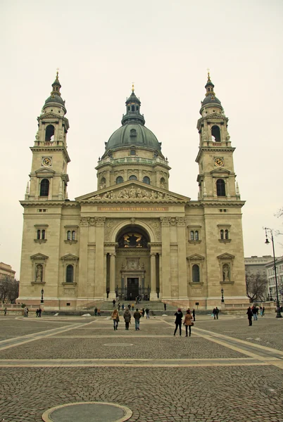 St. Stephen 's Basilica in Budapest, Hungary.February 2012 — стоковое фото