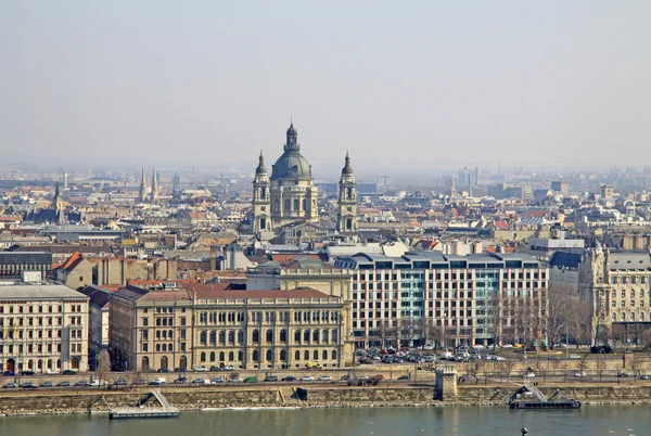 Vista a la Basílica de San Esteban, Budapest, Hungría — Foto de Stock