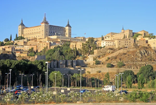 Staré město Toledo, Španělsko v Alcazar. — Stock fotografie