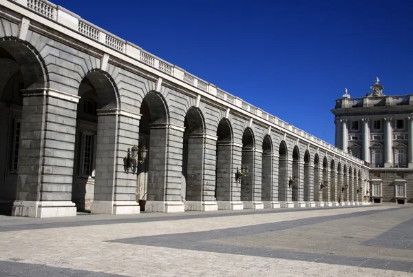 Királyi palota: Madrid, Spanyolország — Stock Fotó