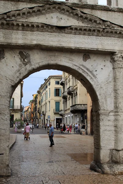 Porta Borsari a Verona, Italia — Foto Stock