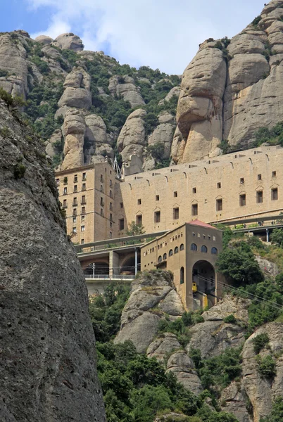 Opactwo benedyktyńskie Santa Maria de Montserrat, Monistrol de Montserrat, Hiszpania — Zdjęcie stockowe