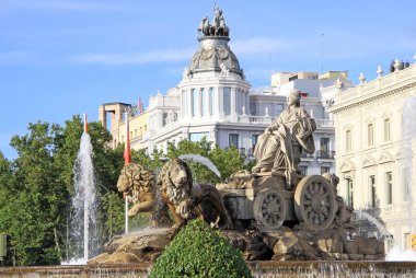 Cibeles fountain at Madrid, Spain clipart