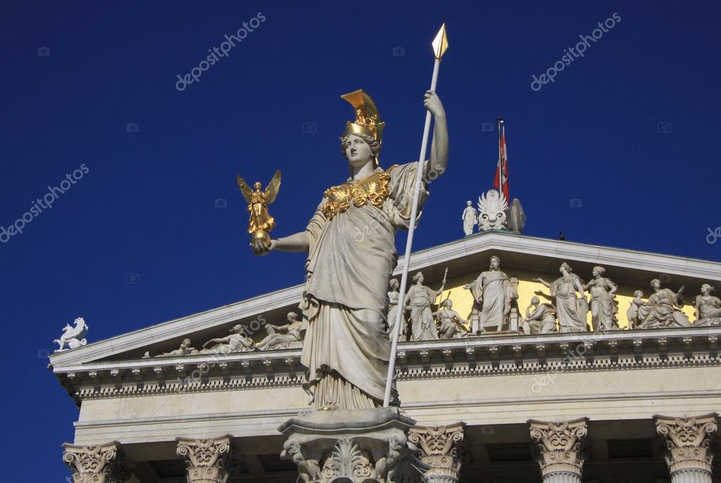 Pallas Athene Fountain, Parliament Building, Vienna, Austria без смс